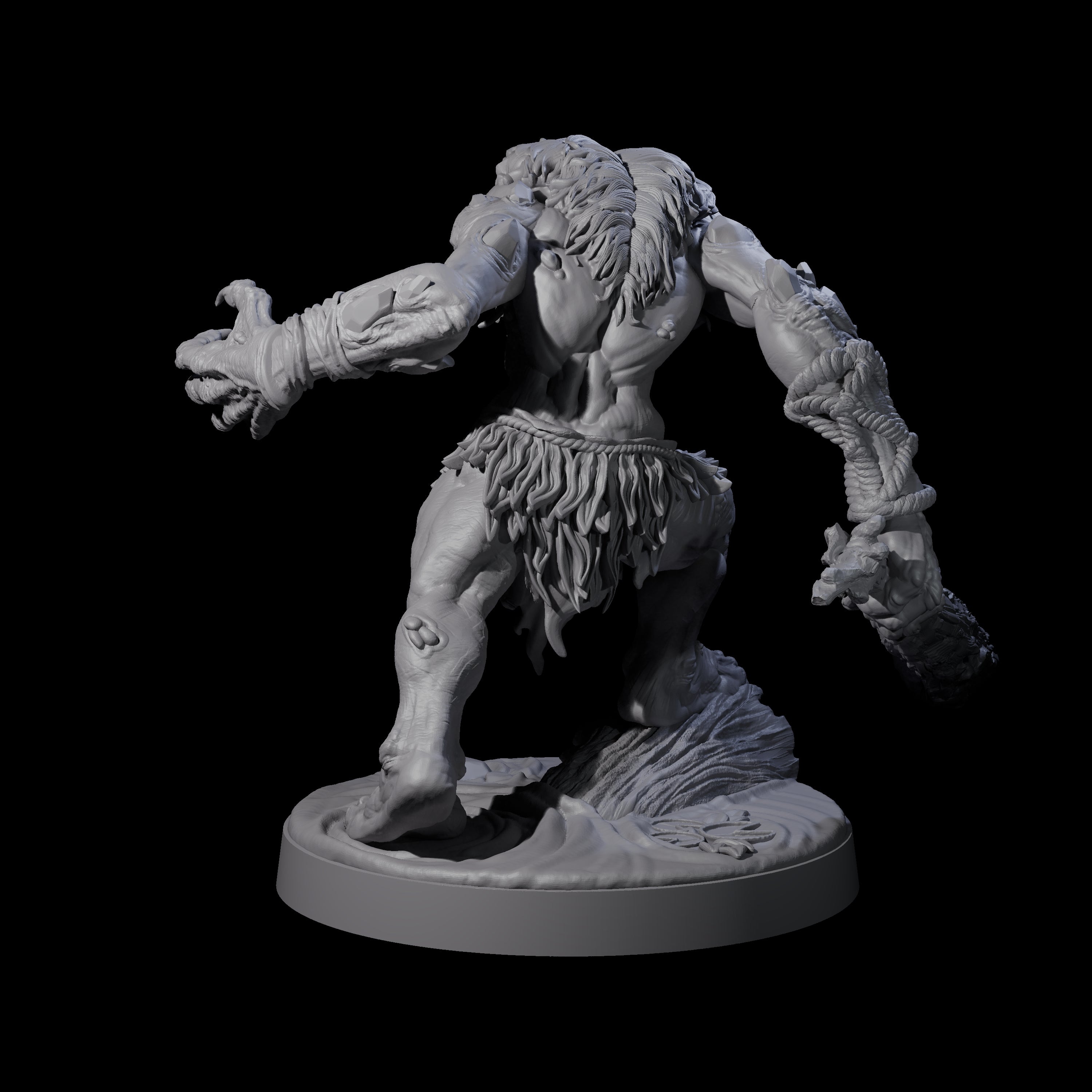 Hunch Back Troll C Miniature for Dungeons and Dragons, Pathfinder or other TTRPGs