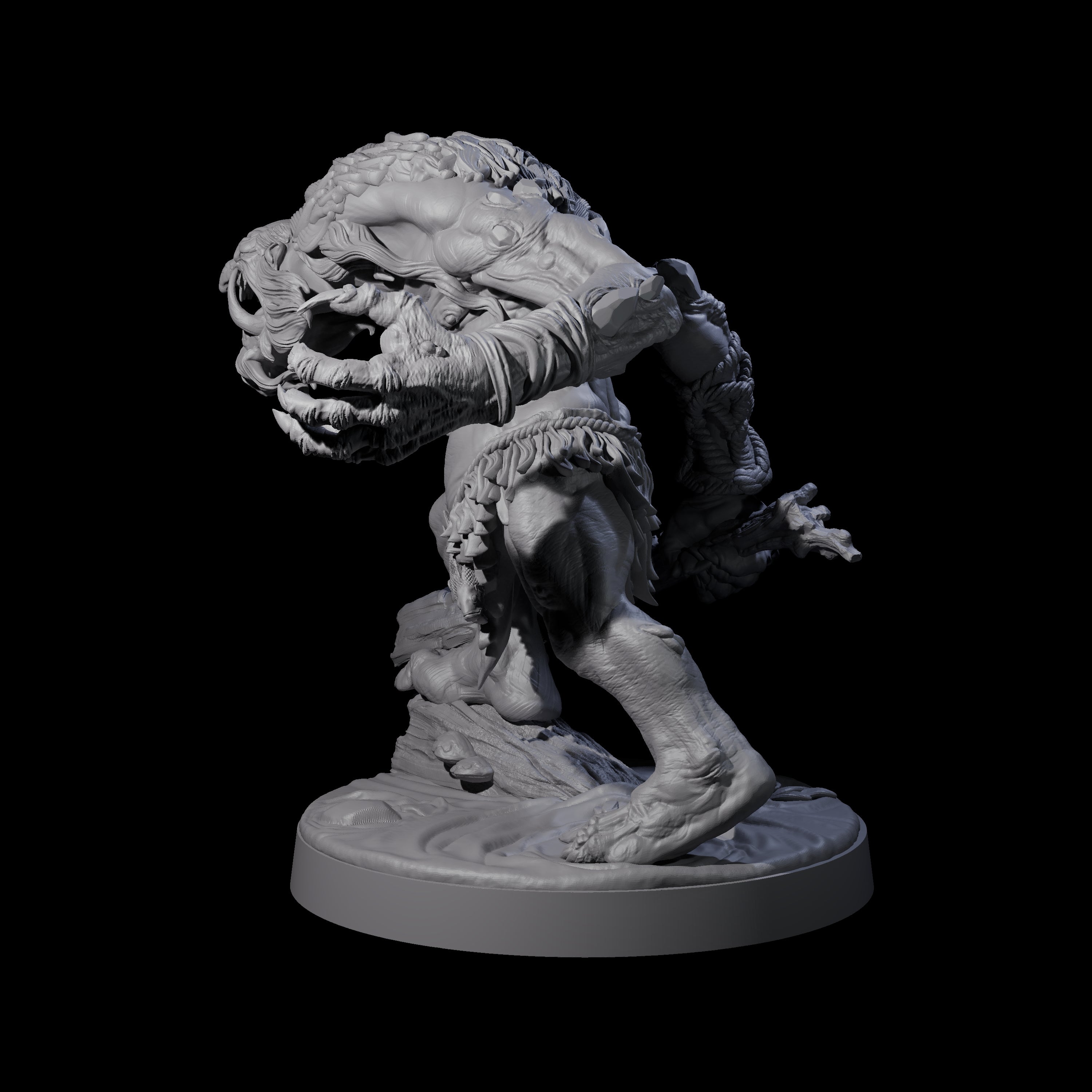 Hunch Back Troll C Miniature for Dungeons and Dragons, Pathfinder or other TTRPGs