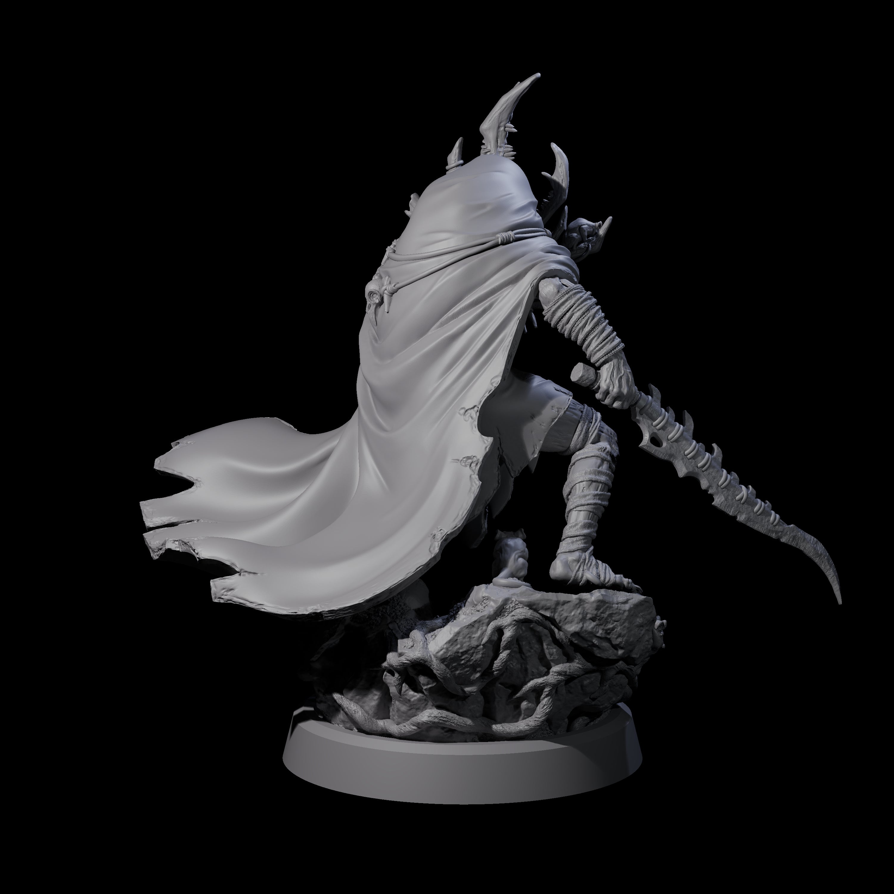 Hunchback Hobgoblin War Captain Miniature for Dungeons and Dragons, Pathfinder or other TTRPGs