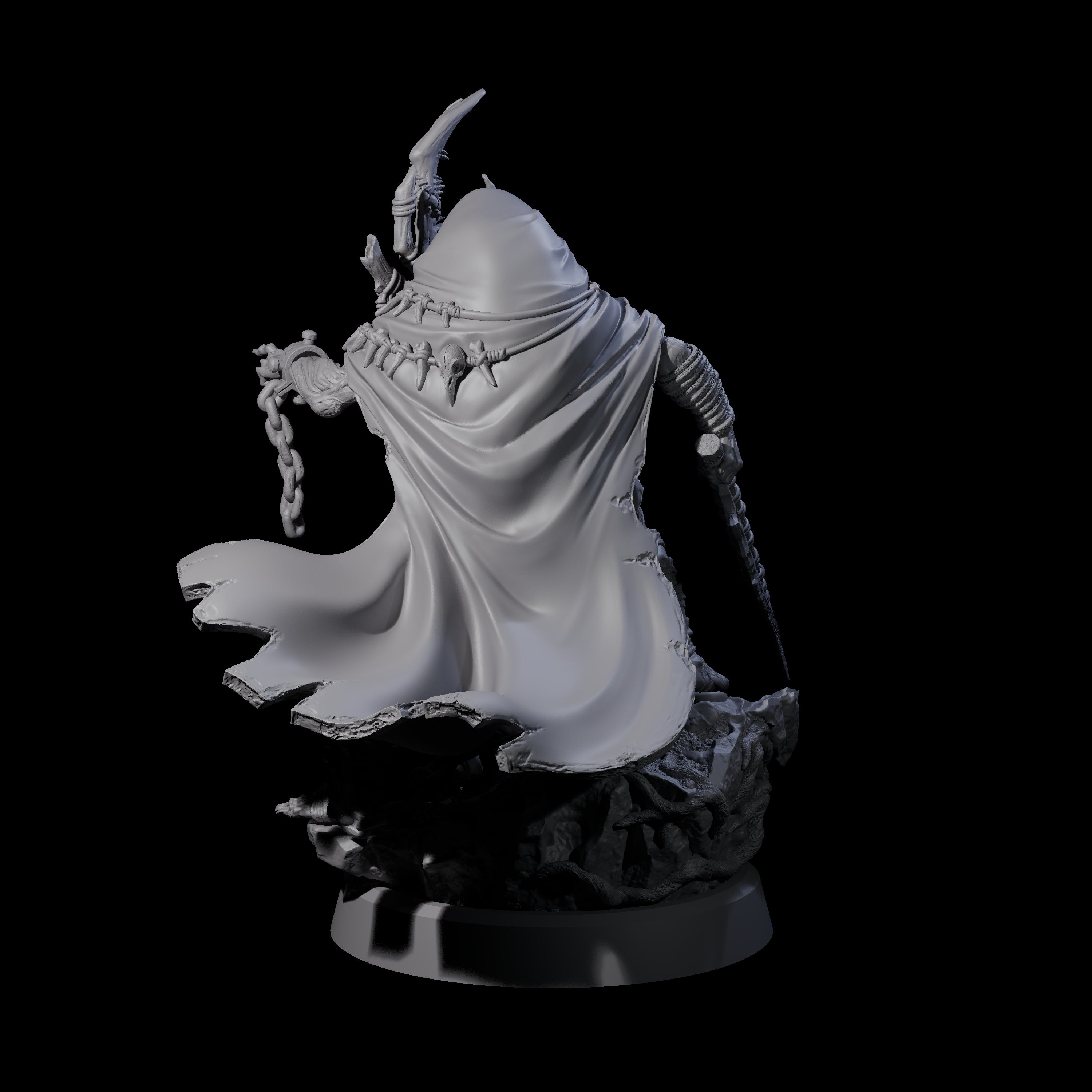 Hunchback Hobgoblin War Captain Miniature for Dungeons and Dragons, Pathfinder or other TTRPGs