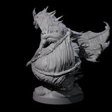 Hunched Young Black Dragon B Miniature for Dungeons and Dragons, Pathfinder or other TTRPGs