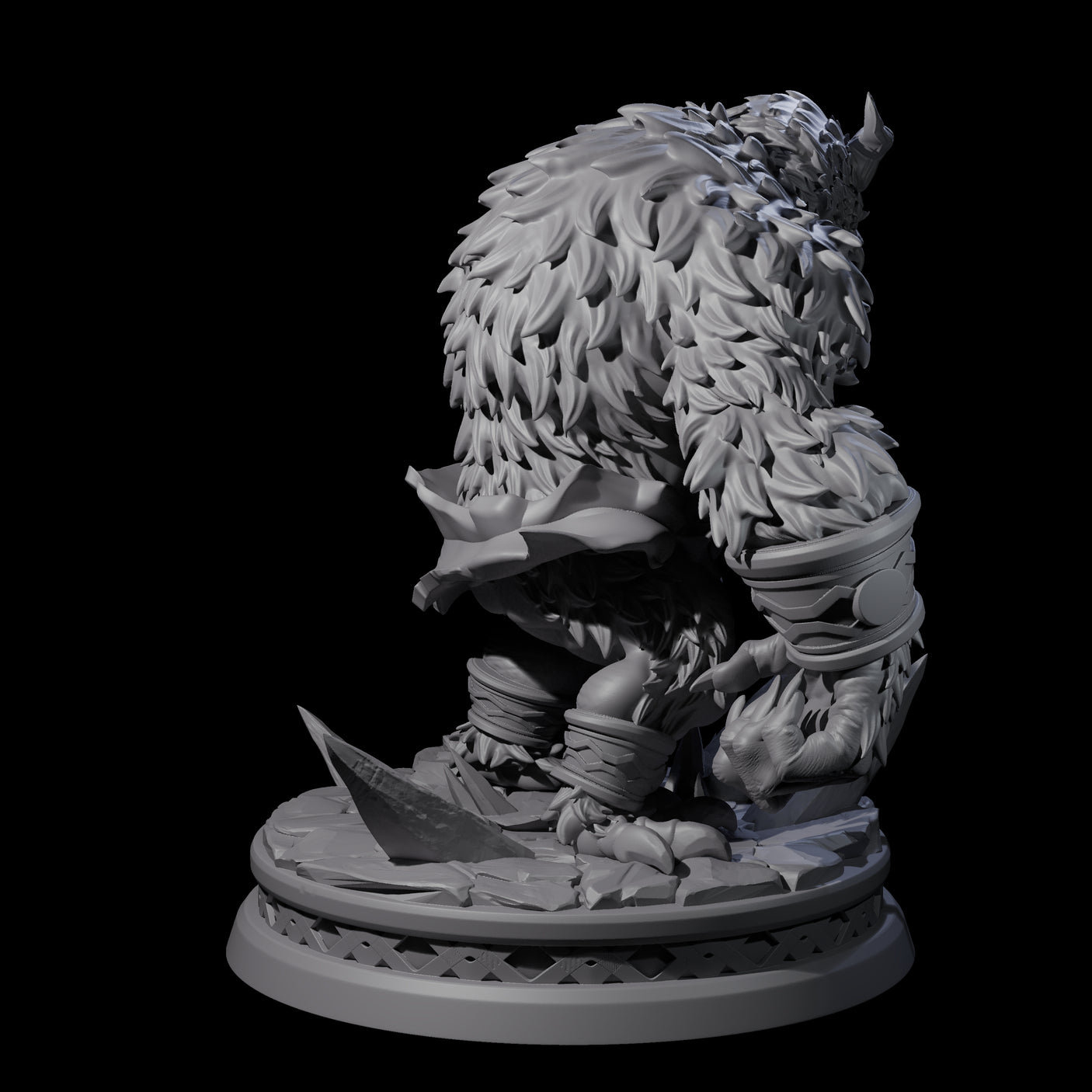 Hungry Balor-Kin Miniature for Dungeons and Dragons, Pathfinder or other TTRPGs