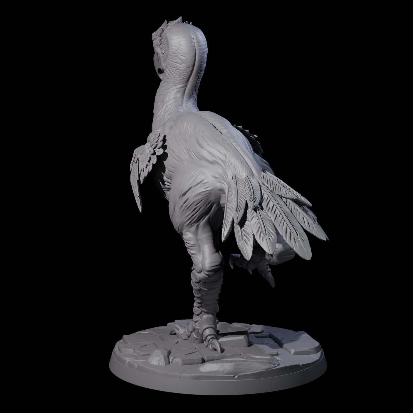 Hunting Axe Beak B Miniature for Dungeons and Dragons, Pathfinder or other TTRPGs