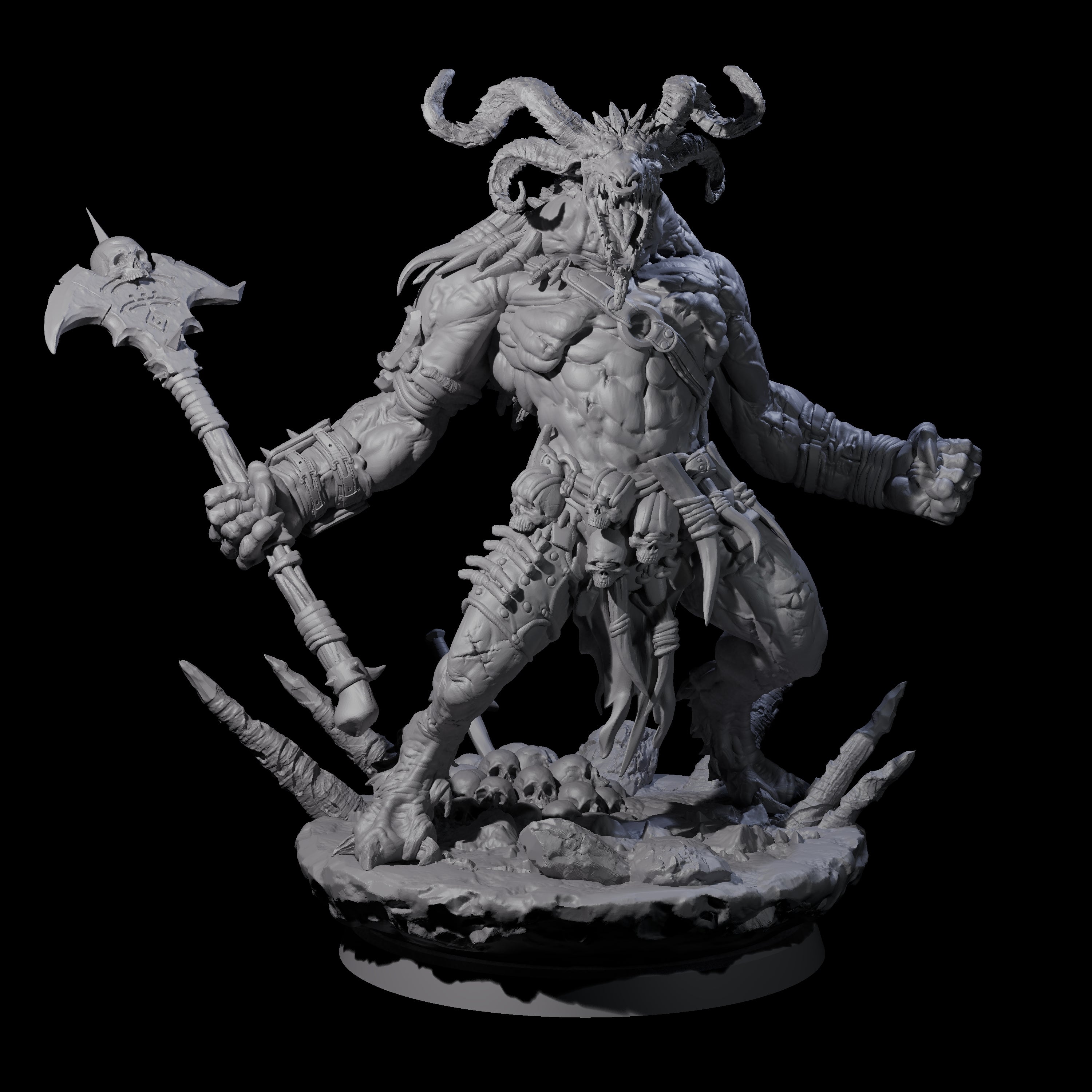 Hunting Balor A Miniature for Dungeons and Dragons, Pathfinder or other TTRPGs