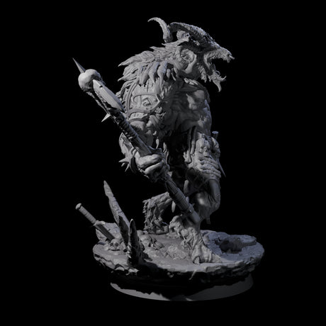 Hunting Balor A Miniature for Dungeons and Dragons, Pathfinder or other TTRPGs