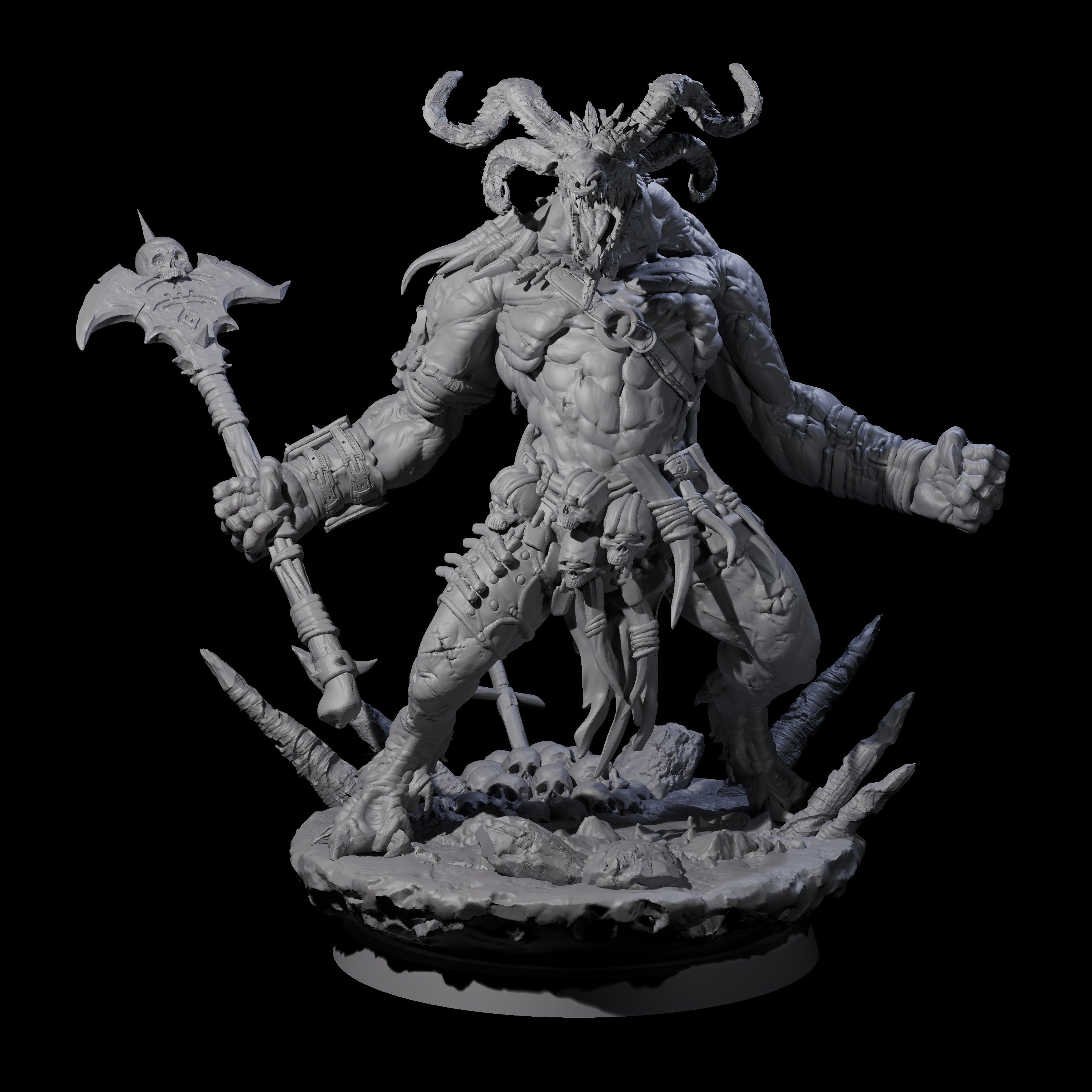 Hunting Balor A Miniature for Dungeons and Dragons, Pathfinder or other TTRPGs