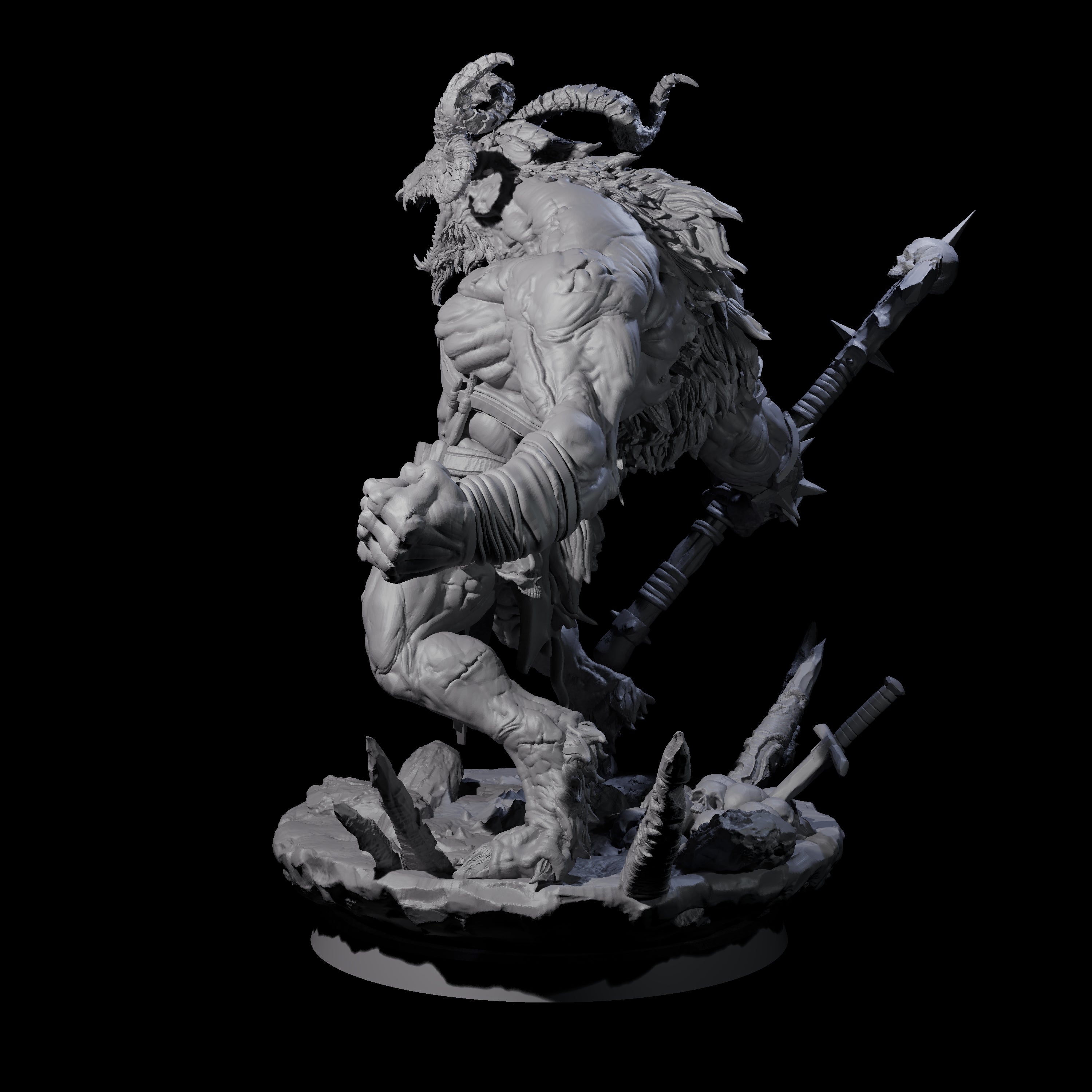 Hunting Balor A Miniature for Dungeons and Dragons, Pathfinder or other TTRPGs