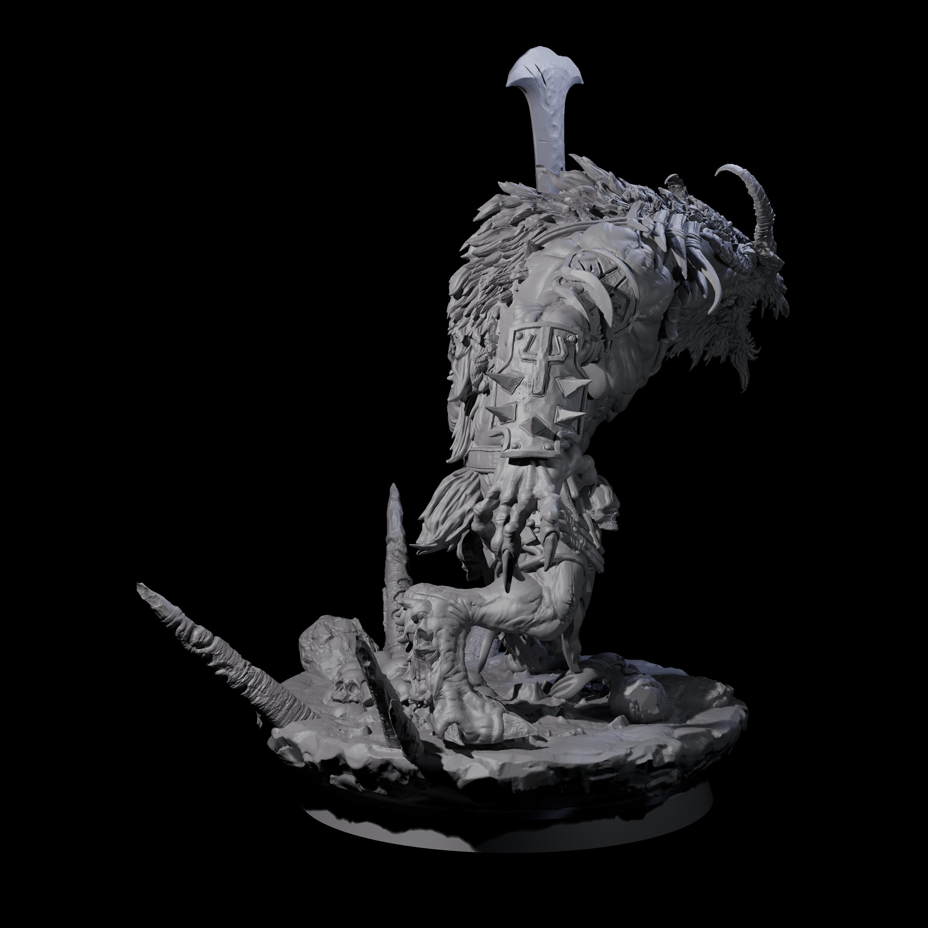 Hunting Balor B Miniature for Dungeons and Dragons, Pathfinder or other TTRPGs
