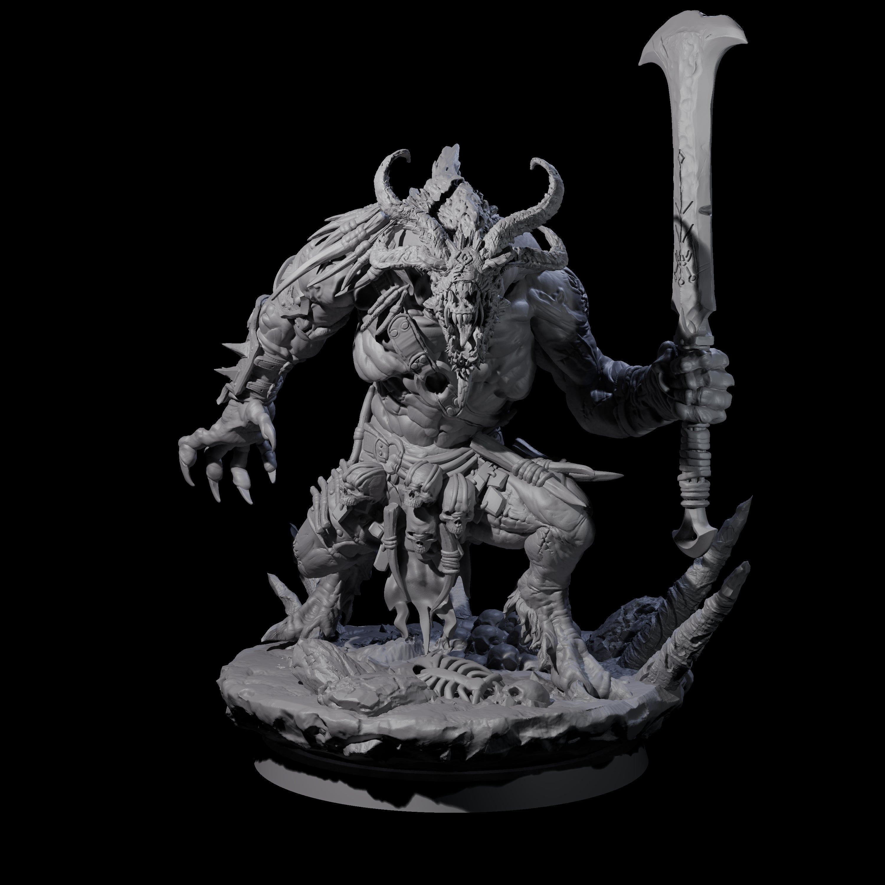 Hunting Balor B Miniature for Dungeons and Dragons, Pathfinder or other TTRPGs