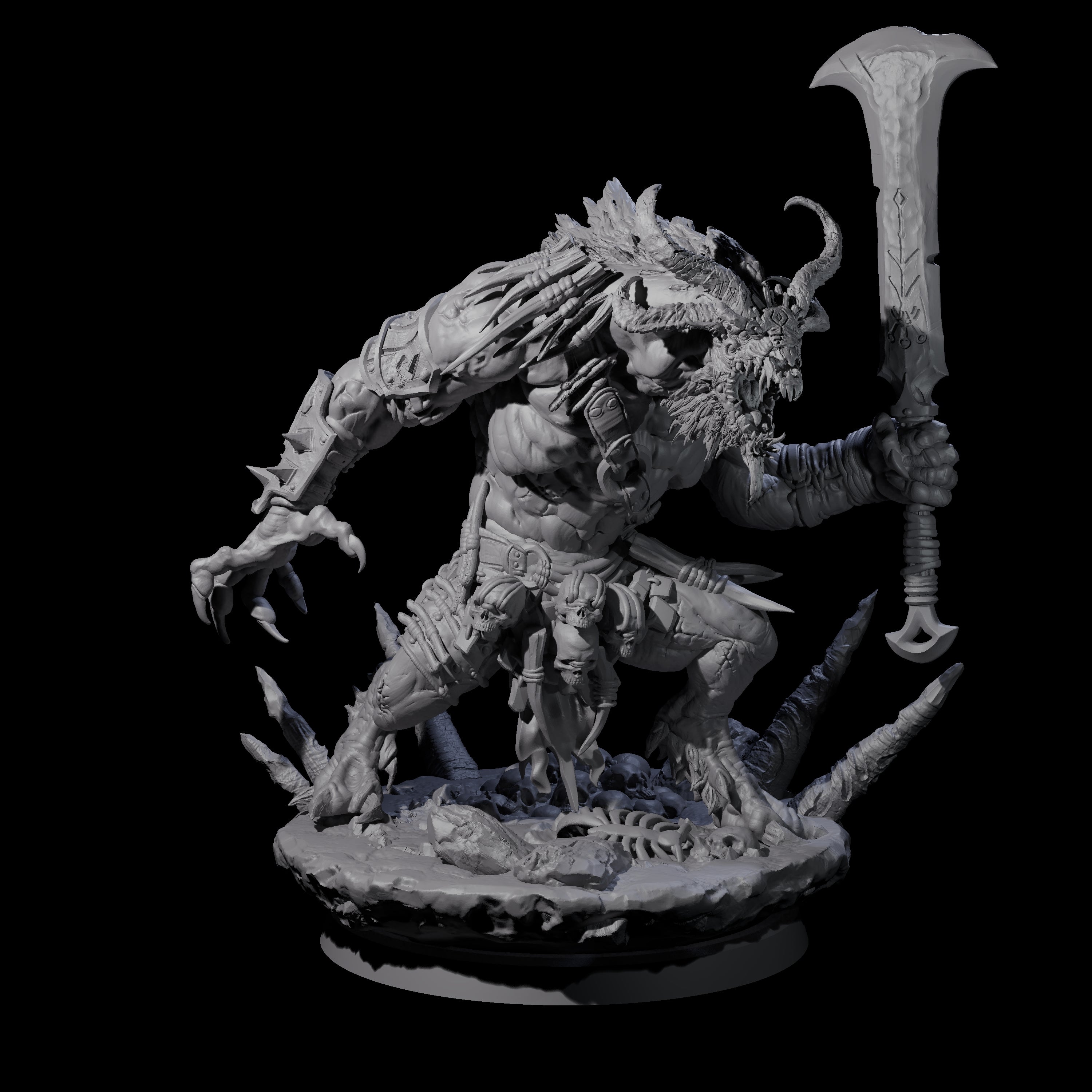 Hunting Balor B Miniature for Dungeons and Dragons, Pathfinder or other TTRPGs