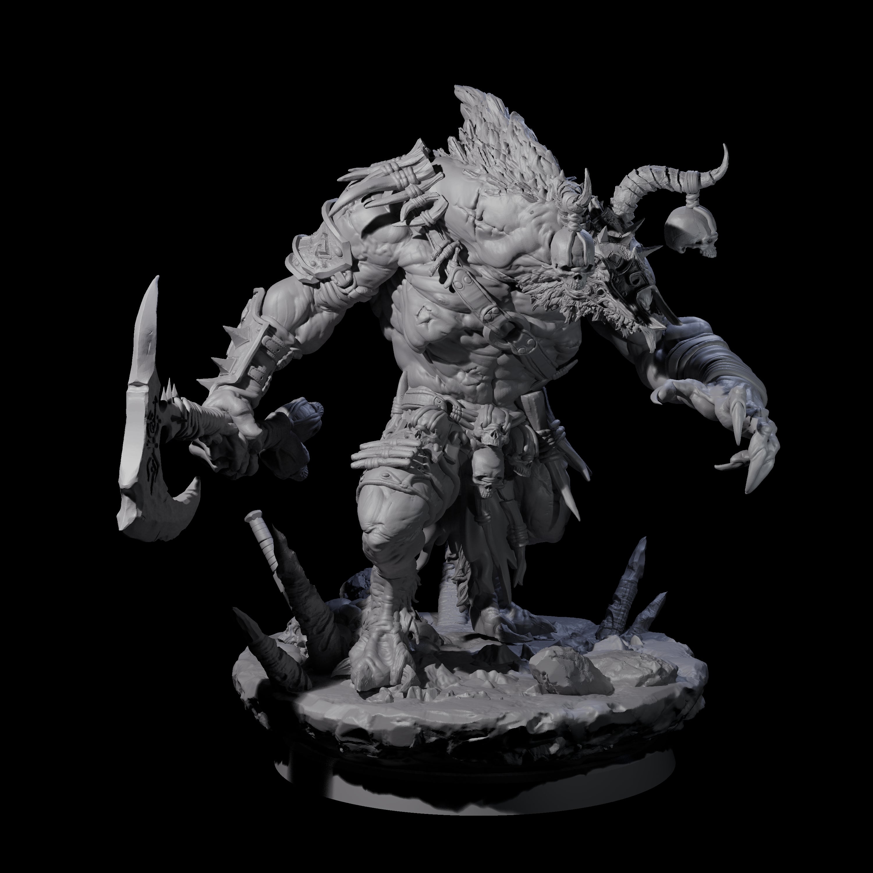 Hunting Balor C Miniature for Dungeons and Dragons, Pathfinder or other TTRPGs