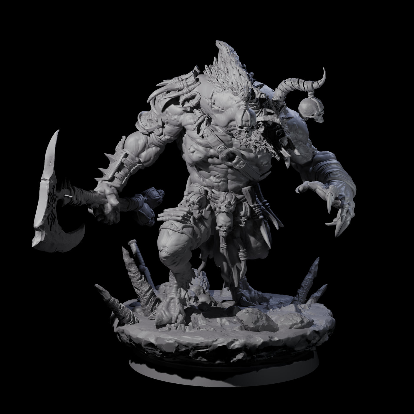 Hunting Balor C Miniature for Dungeons and Dragons, Pathfinder or other TTRPGs