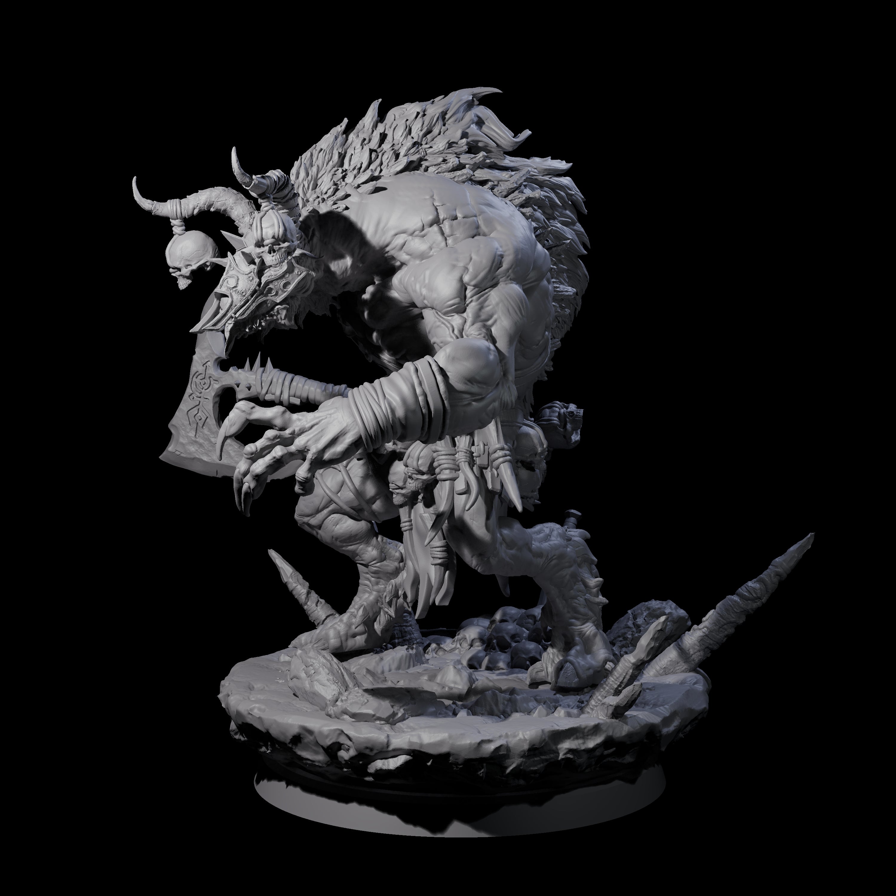 Hunting Balor C Miniature for Dungeons and Dragons, Pathfinder or other TTRPGs