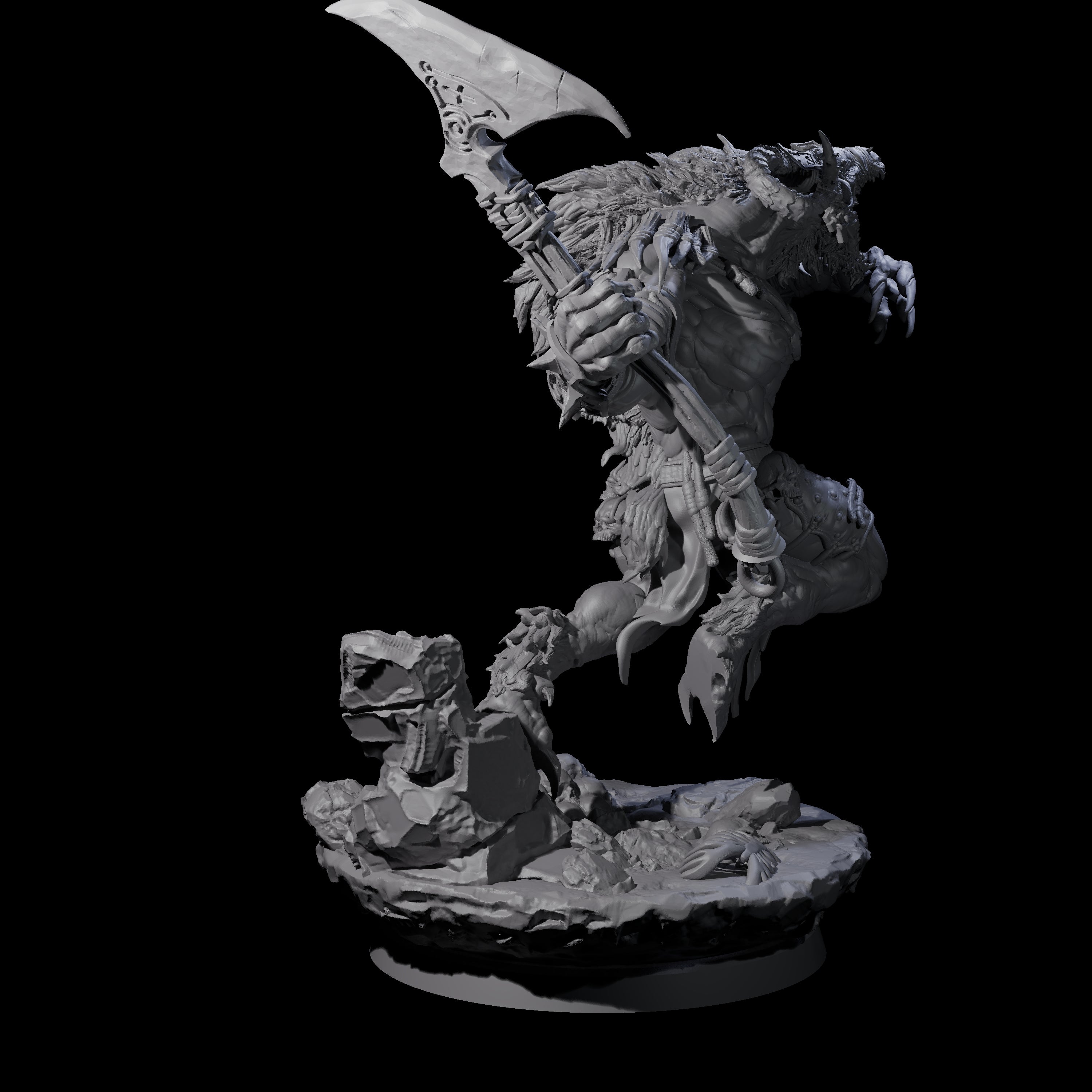 Hunting Balor D Miniature for Dungeons and Dragons, Pathfinder or other TTRPGs