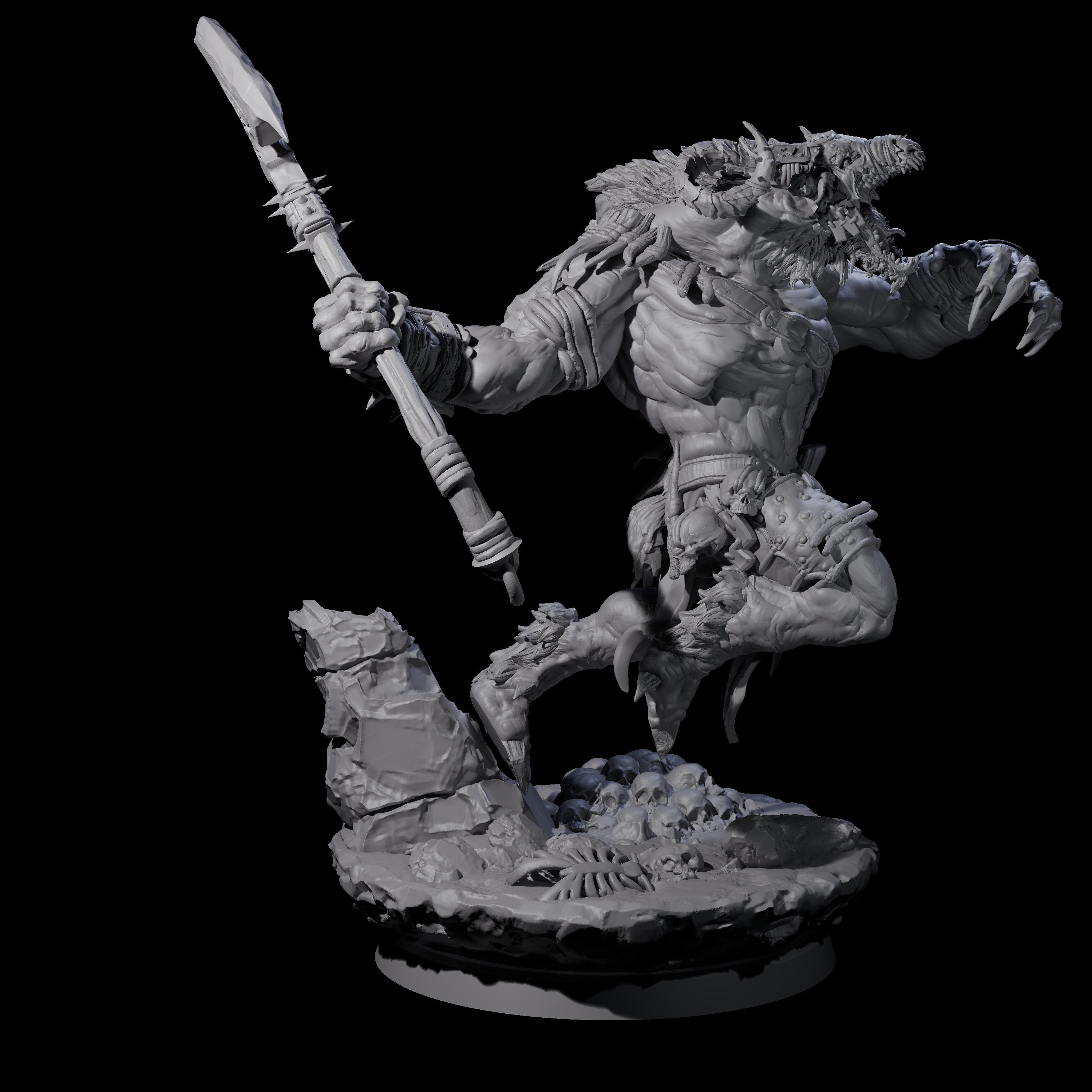 Hunting Balor D Miniature for Dungeons and Dragons, Pathfinder or other TTRPGs