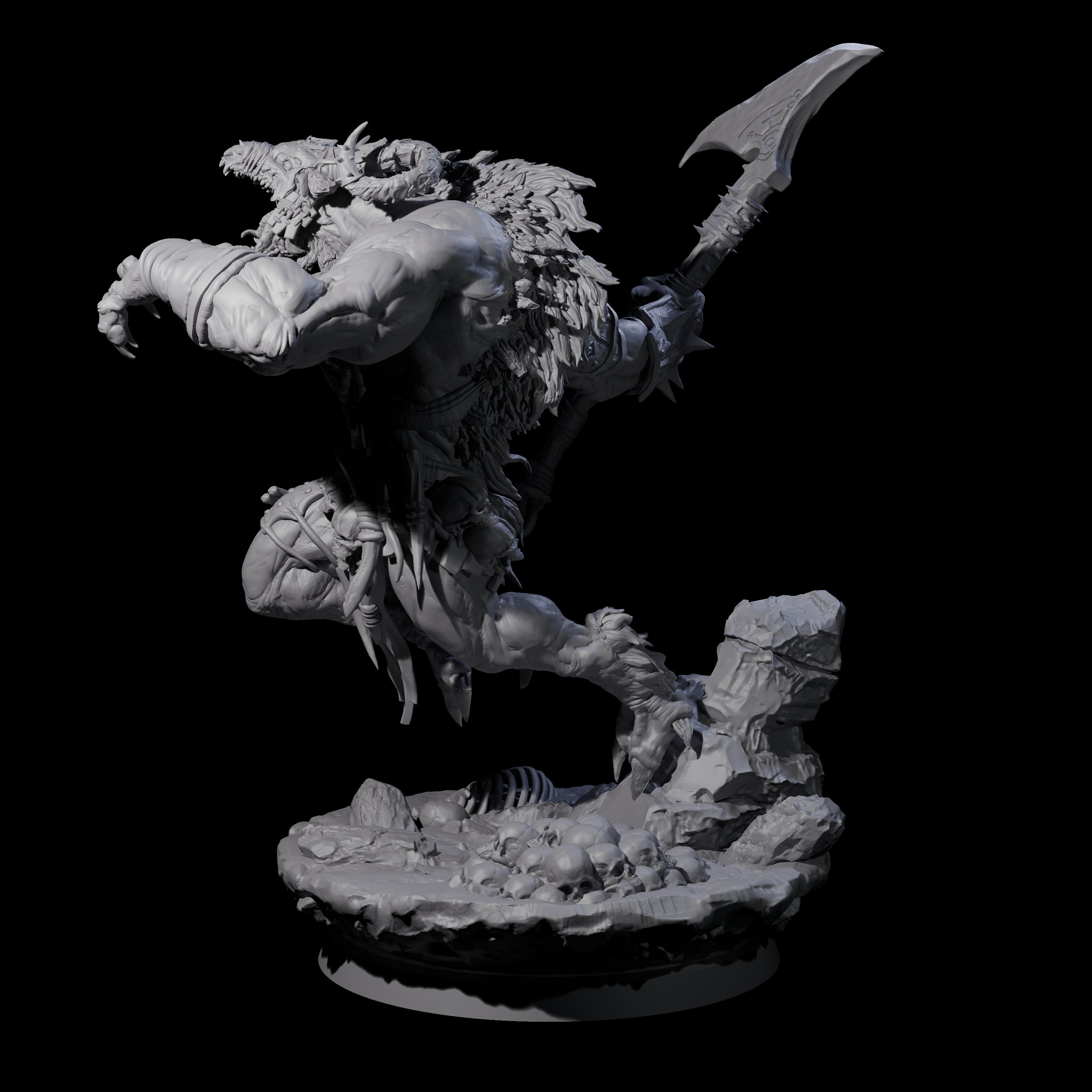 Hunting Balor D Miniature for Dungeons and Dragons, Pathfinder or other TTRPGs