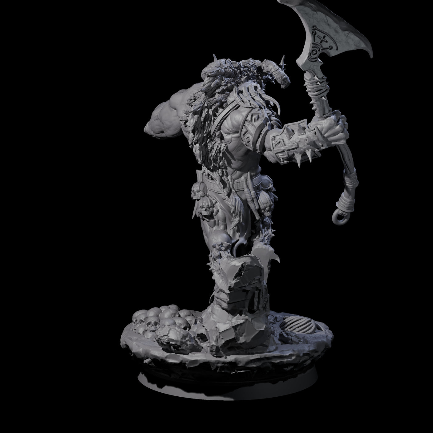 Hunting Balor D Miniature for Dungeons and Dragons, Pathfinder or other TTRPGs
