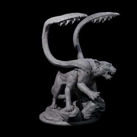 Hunting Displacer Beast A Miniature for Dungeons and Dragons, Pathfinder or other TTRPGs