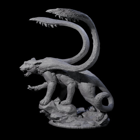 Hunting Displacer Beast A Miniature for Dungeons and Dragons, Pathfinder or other TTRPGs