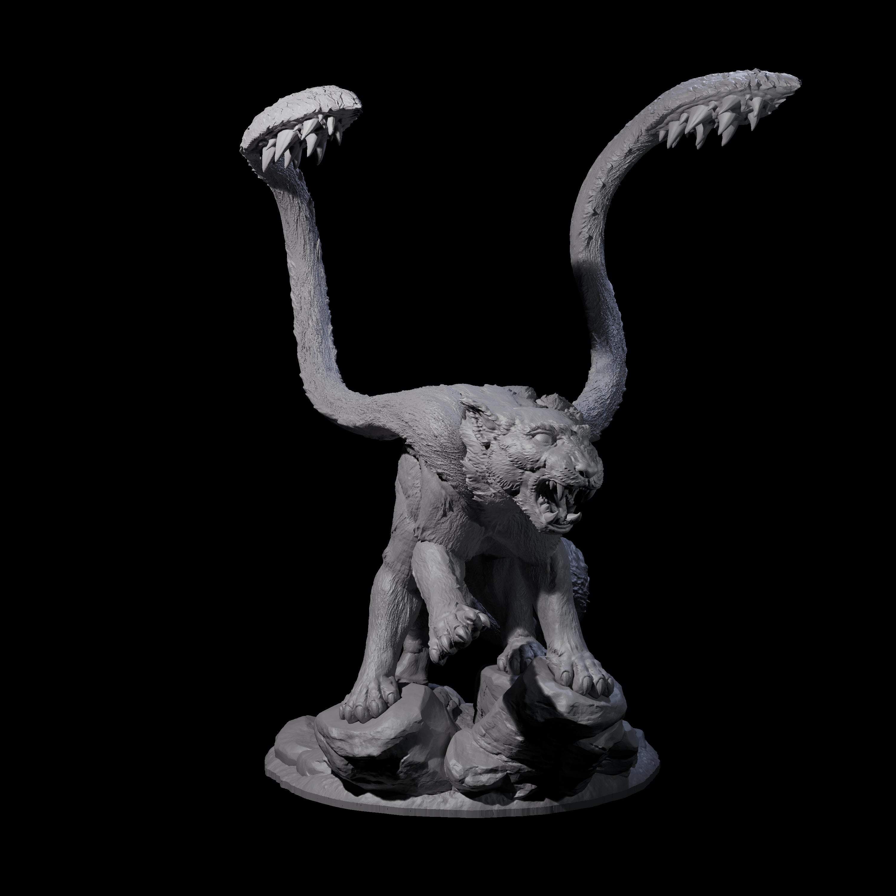 Hunting Displacer Beast A Miniature for Dungeons and Dragons, Pathfinder or other TTRPGs