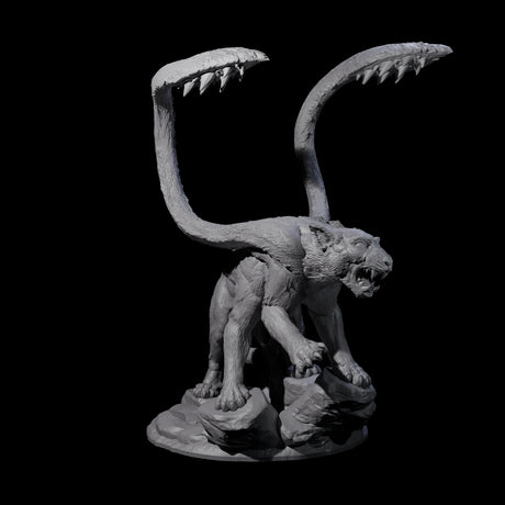 Hunting Displacer Beast A Miniature for Dungeons and Dragons, Pathfinder or other TTRPGs