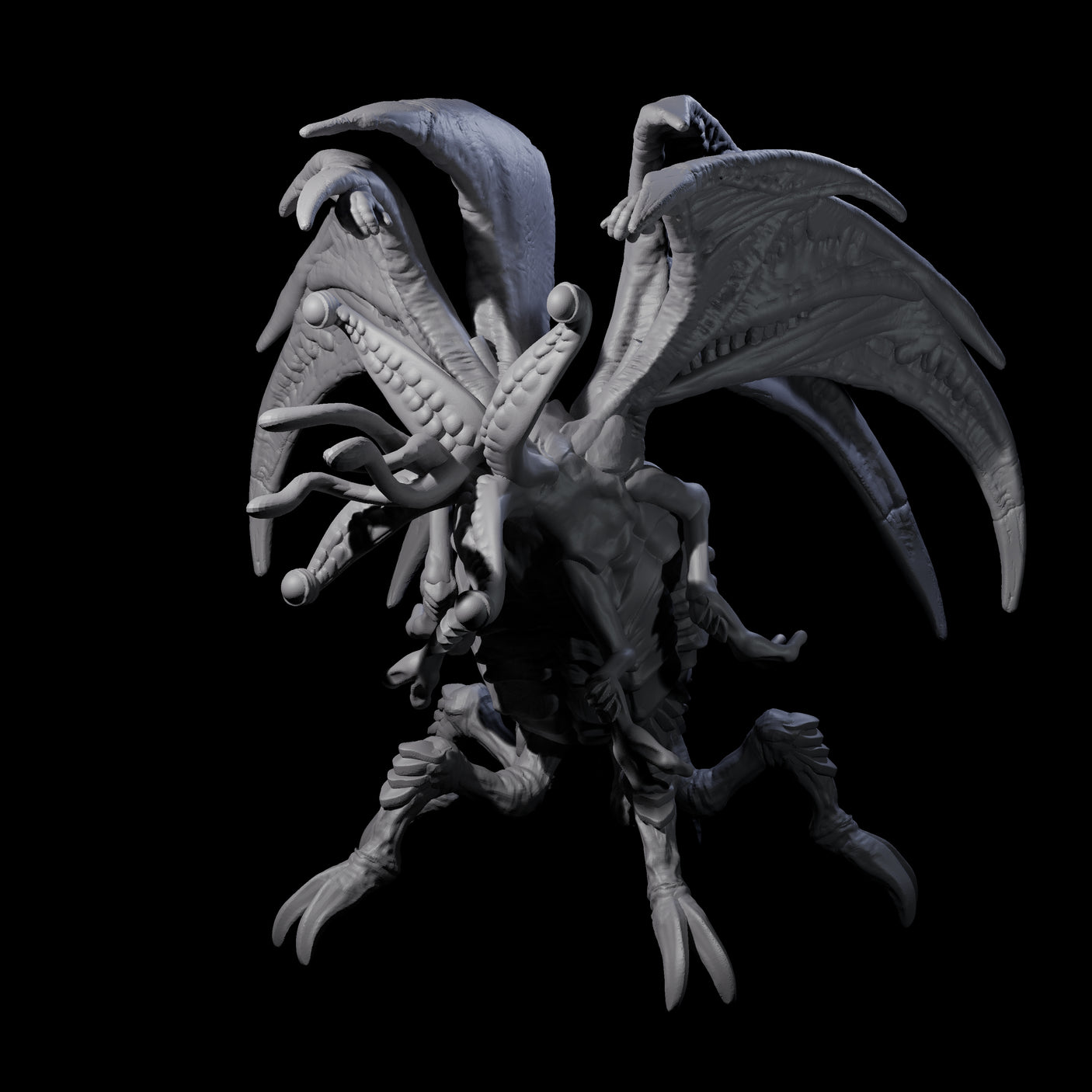 Hunting Eldritch Aberration C Miniature for Dungeons and Dragons, Pathfinder or other TTRPGs