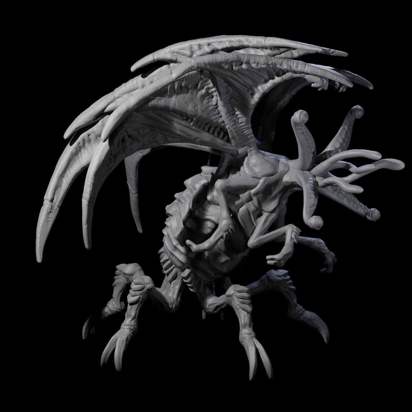 Hunting Eldritch Aberration C Miniature for Dungeons and Dragons, Pathfinder or other TTRPGs