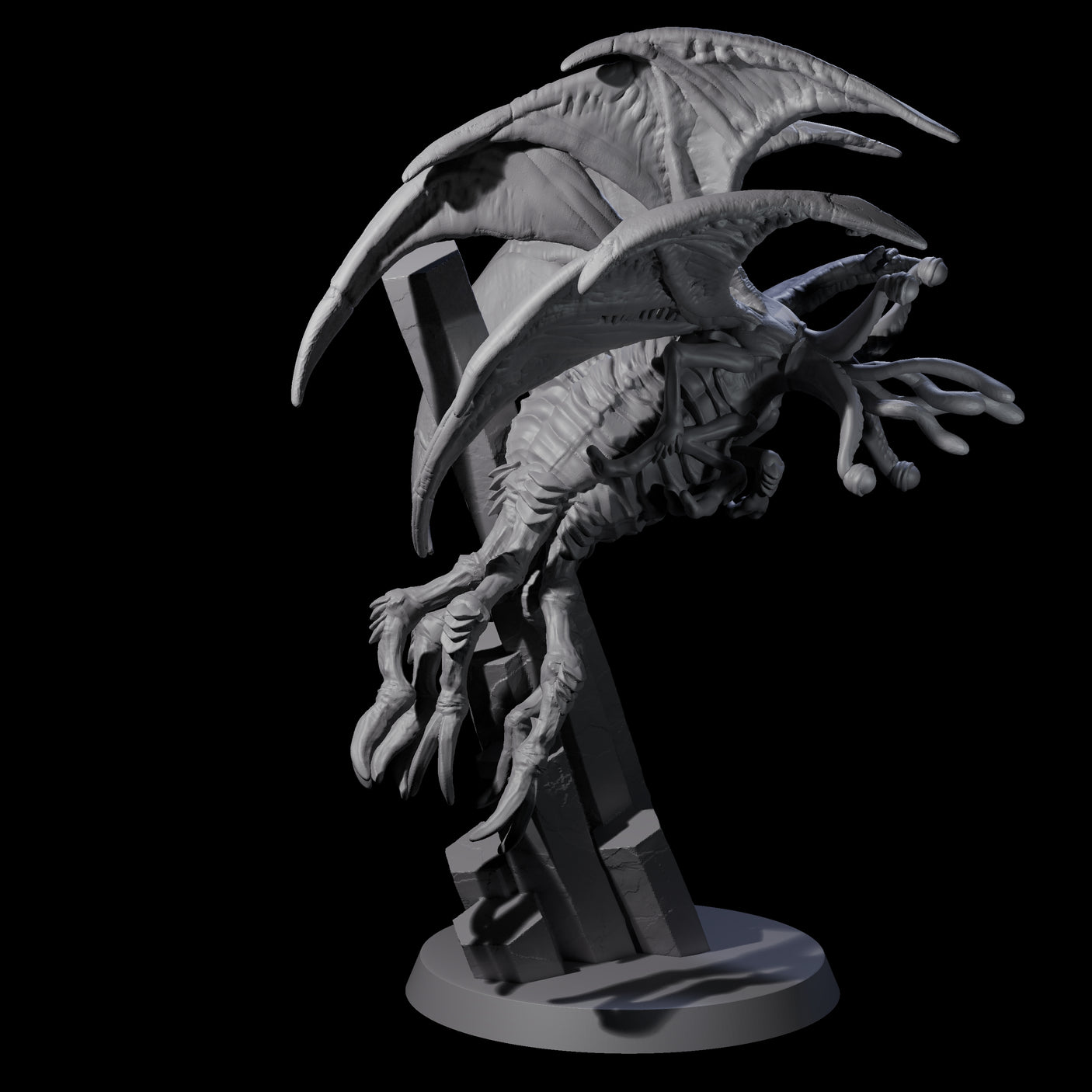 Hunting Eldritch Aberration D Miniature for Dungeons and Dragons, Pathfinder or other TTRPGs