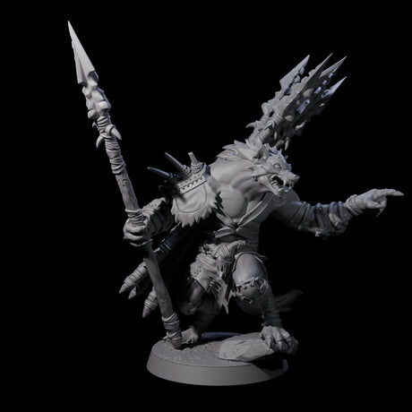 Hunting Gnoll Stalker A Miniature for Dungeons and Dragons, Pathfinder or other TTRPGs