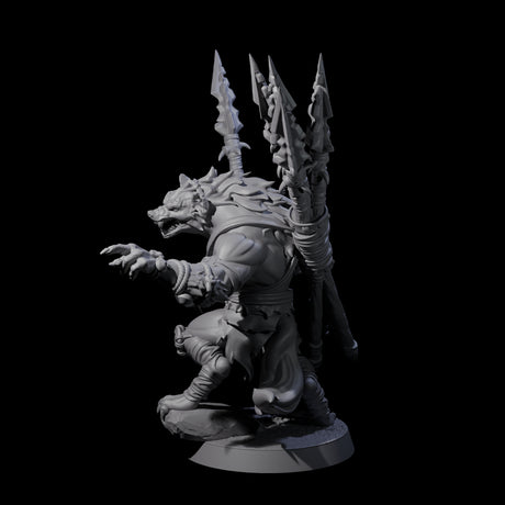 Hunting Gnoll Stalker A Miniature for Dungeons and Dragons, Pathfinder or other TTRPGs