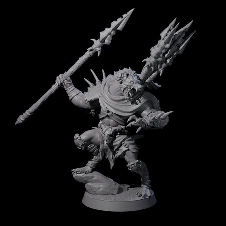 Hunting Gnoll Stalker B Miniature for Dungeons and Dragons, Pathfinder or other TTRPGs
