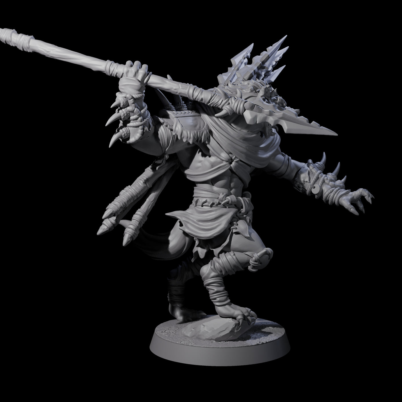 Hunting Gnoll Stalker C Miniature for Dungeons and Dragons, Pathfinder or other TTRPGs