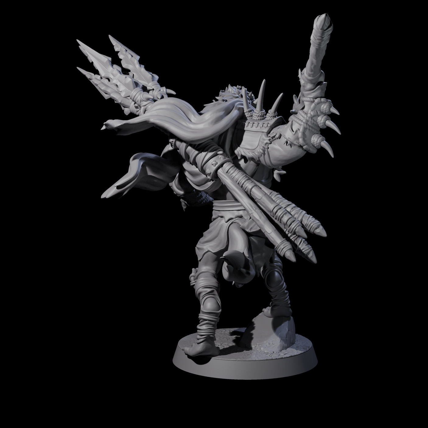 Hunting Gnoll Stalker C Miniature for Dungeons and Dragons, Pathfinder or other TTRPGs