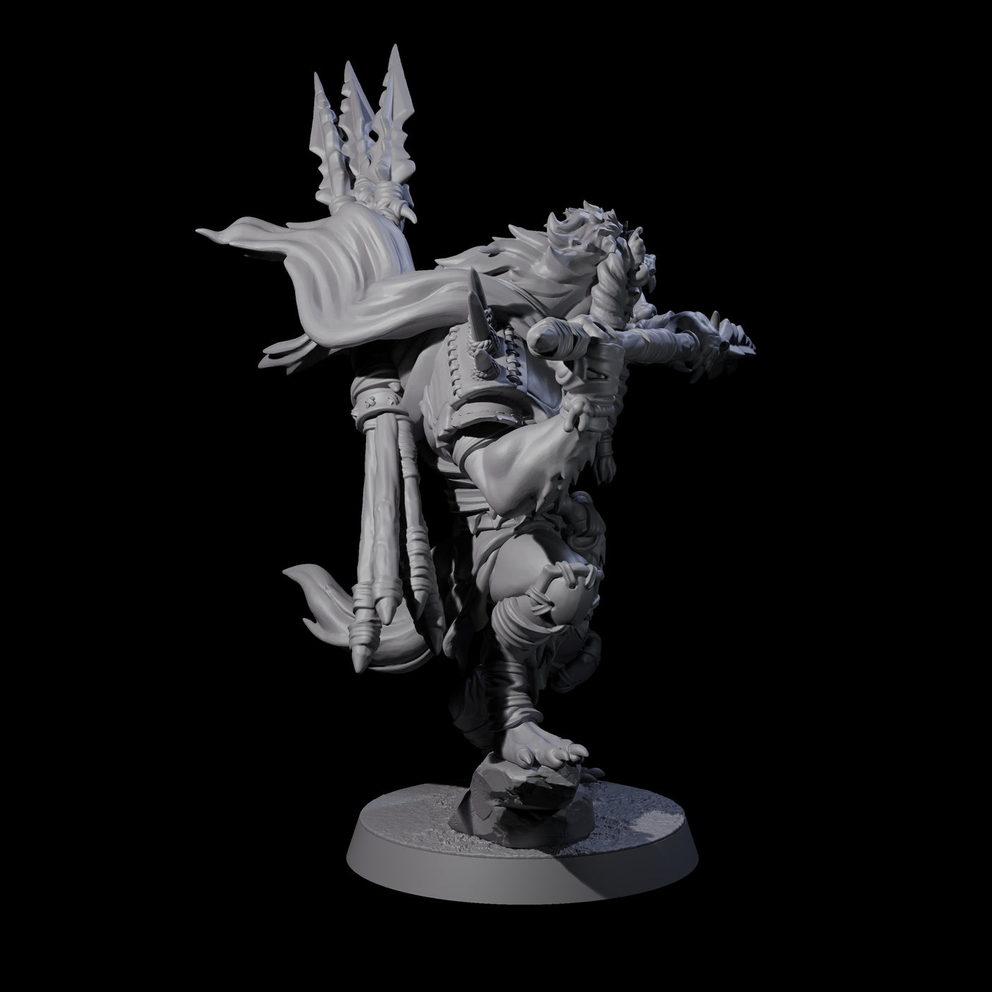 Hunting Gnoll Stalker D Miniature for Dungeons and Dragons, Pathfinder or other TTRPGs