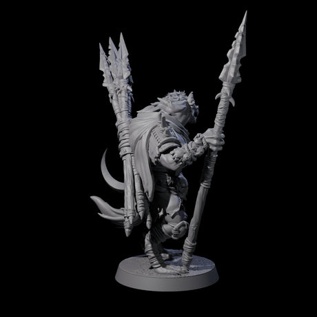 Hunting Gnoll Stalker E Miniature for Dungeons and Dragons, Pathfinder or other TTRPGs