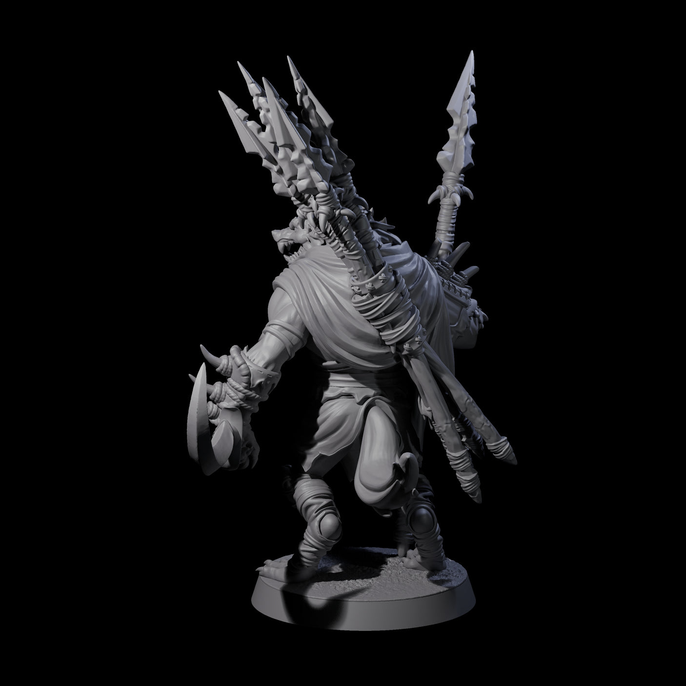 Hunting Gnoll Stalker E Miniature for Dungeons and Dragons, Pathfinder or other TTRPGs