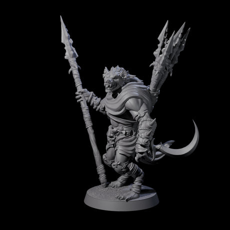Hunting Gnoll Stalker E Miniature for Dungeons and Dragons, Pathfinder or other TTRPGs
