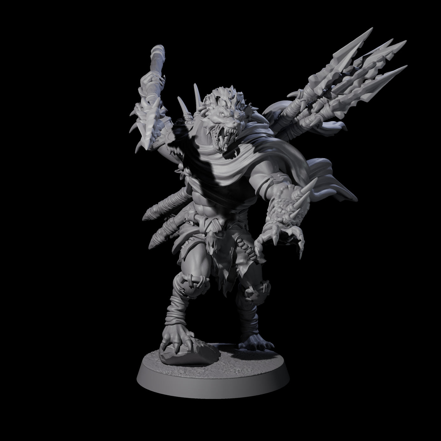 Hunting Gnoll Stalkers Miniature for Dungeons and Dragons, Pathfinder or other TTRPGs