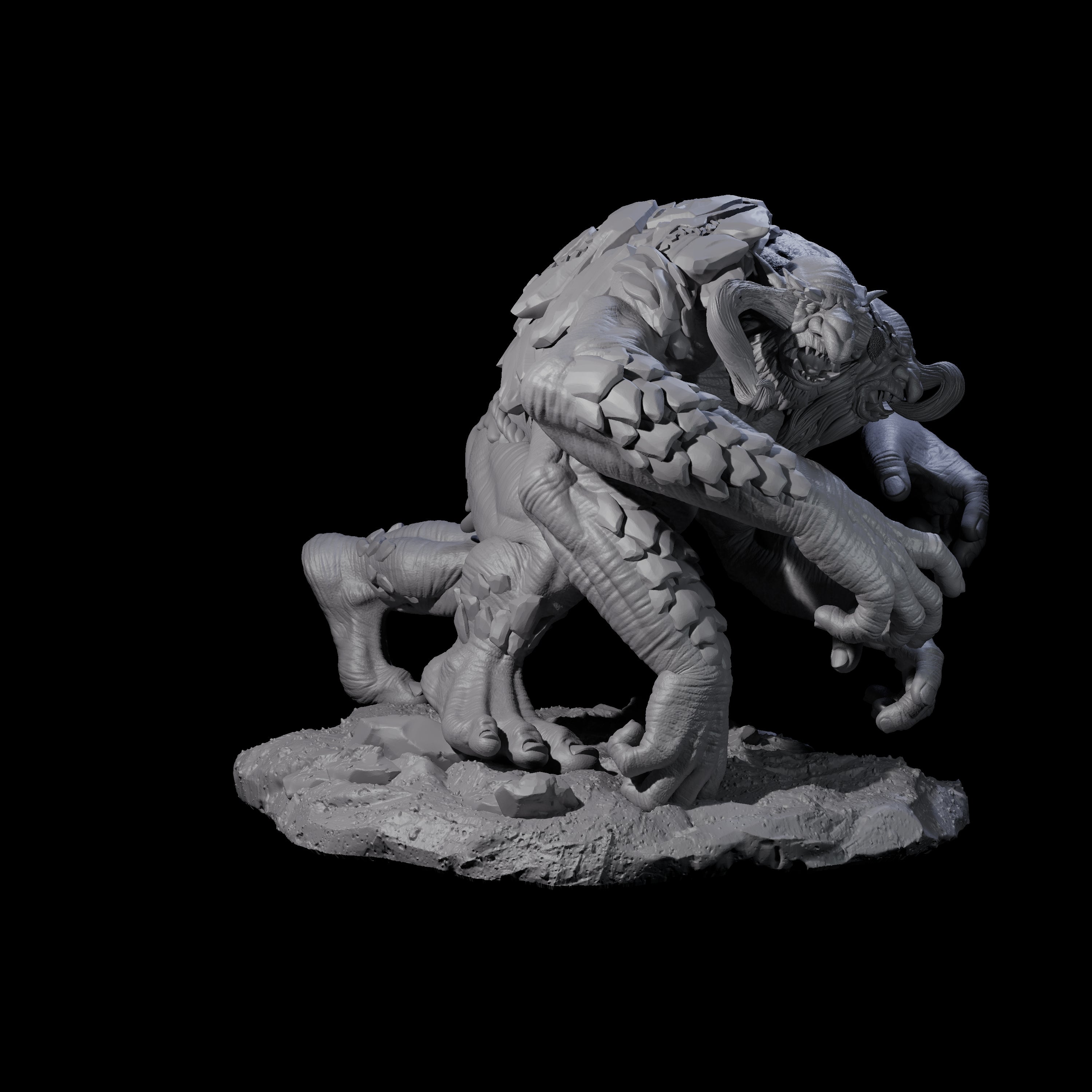 Hurling Ettin D Miniature for Dungeons and Dragons, Pathfinder or other TTRPGs
