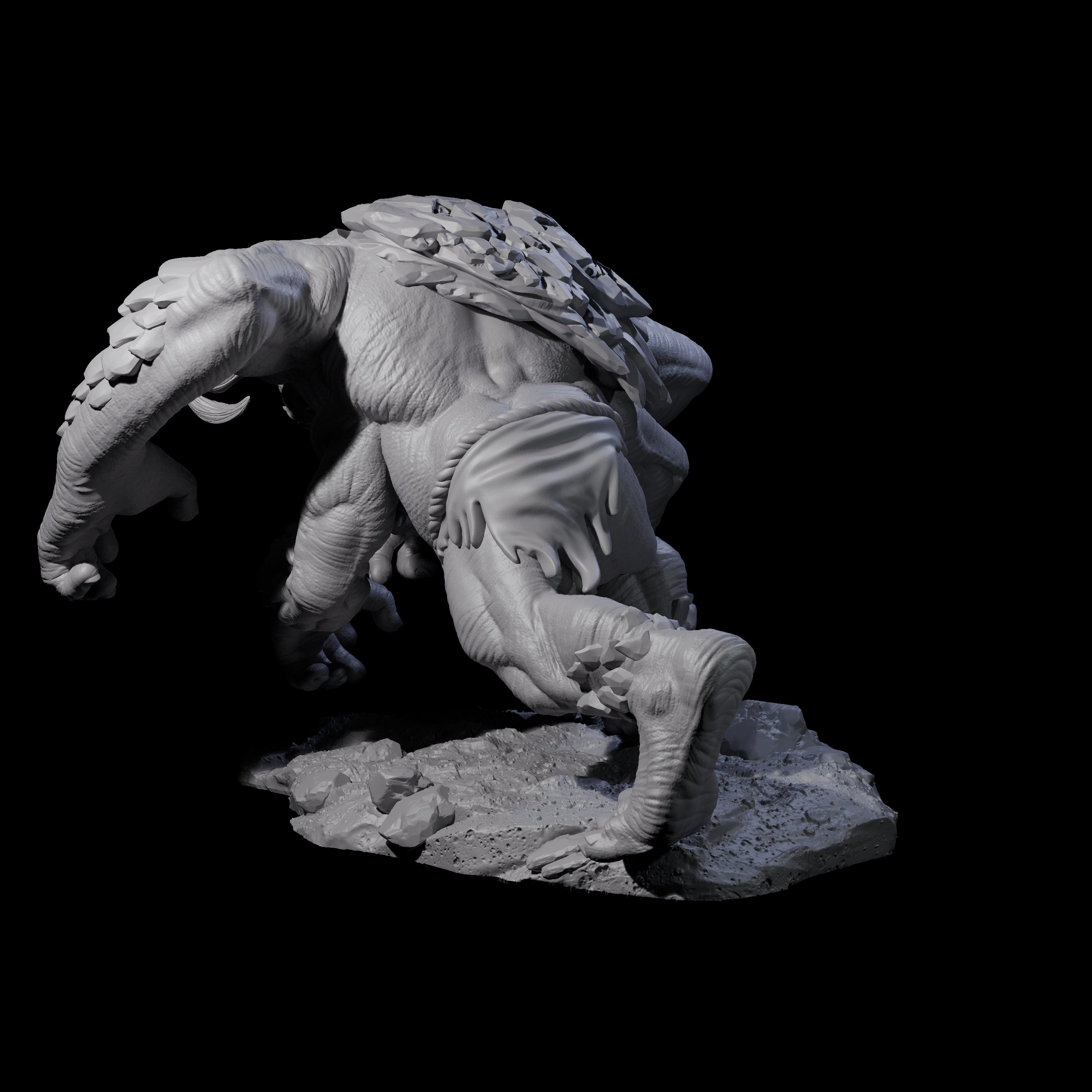 Hurling Ettin D Miniature for Dungeons and Dragons, Pathfinder or other TTRPGs