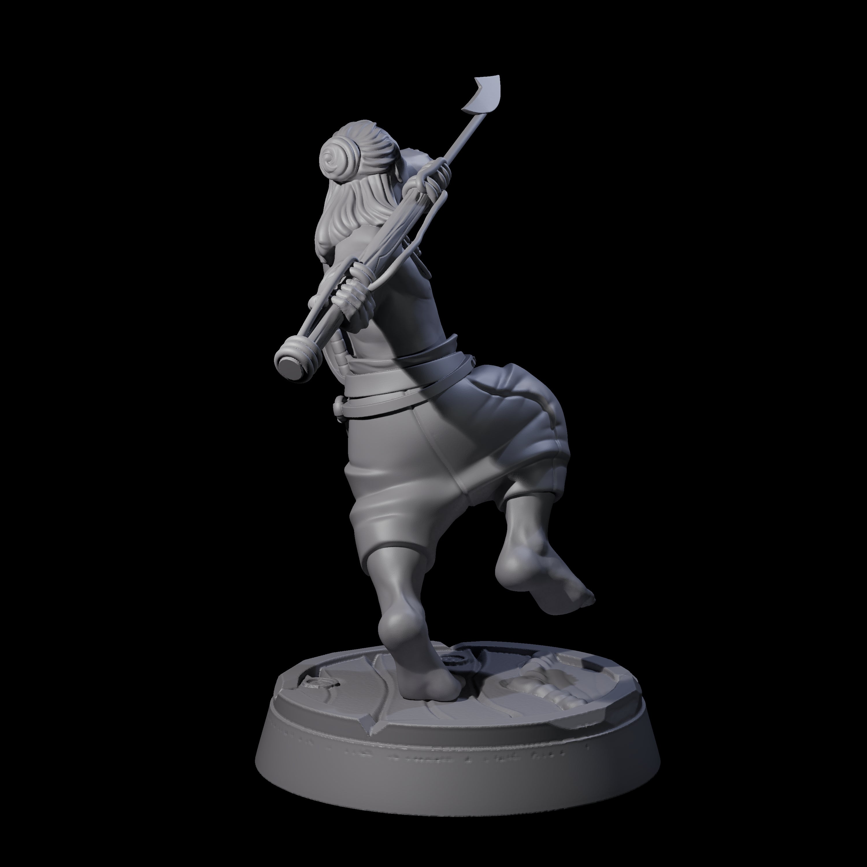 Hurling Human Harpoon Master Miniature for Dungeons and Dragons, Pathfinder or other TTRPGs