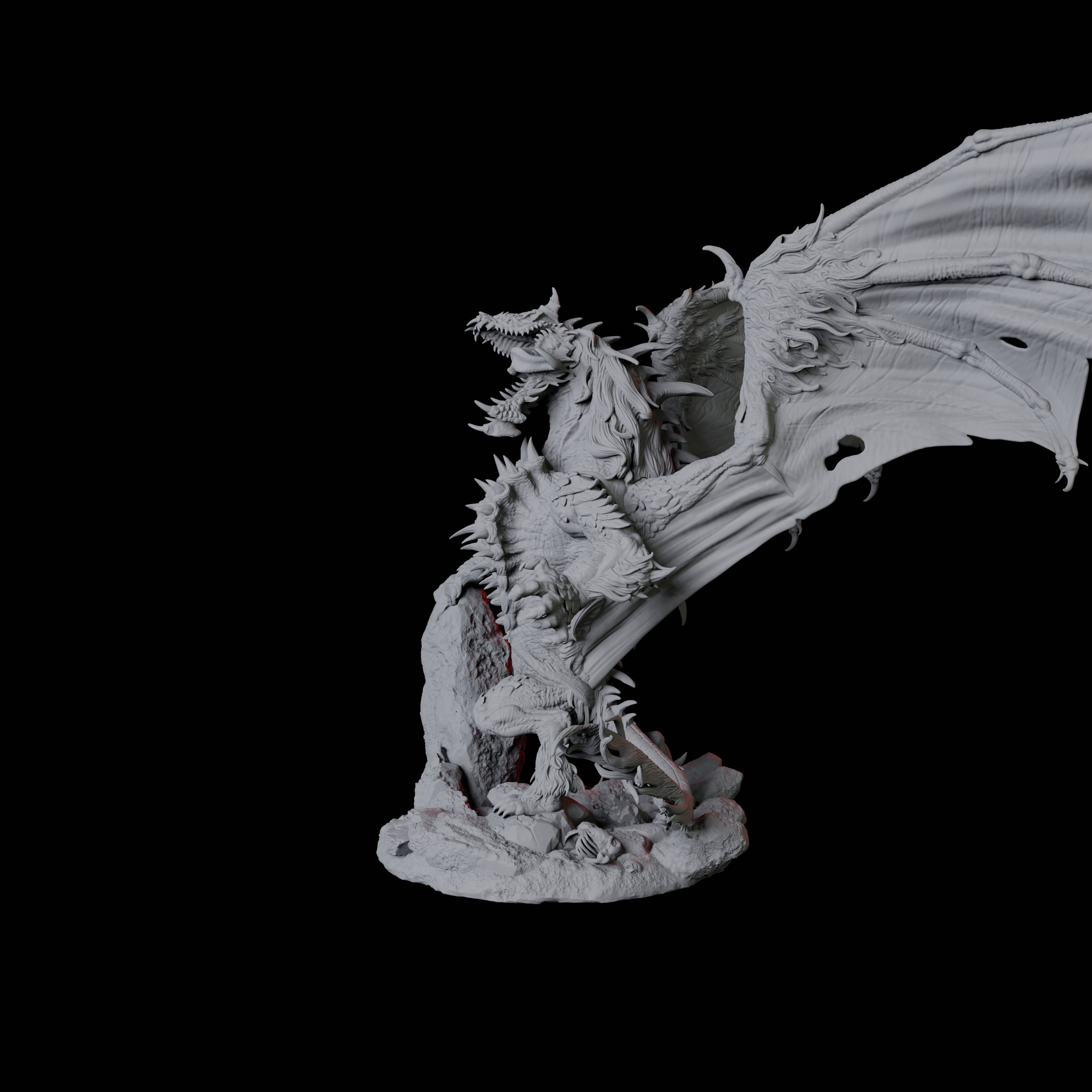 Hyena Dragon Miniature for Dungeons and Dragons, Pathfinder or other TTRPGs