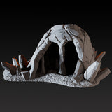 Ice Cave A Miniature for Dungeons and Dragons, Pathfinder or other TTRPGs