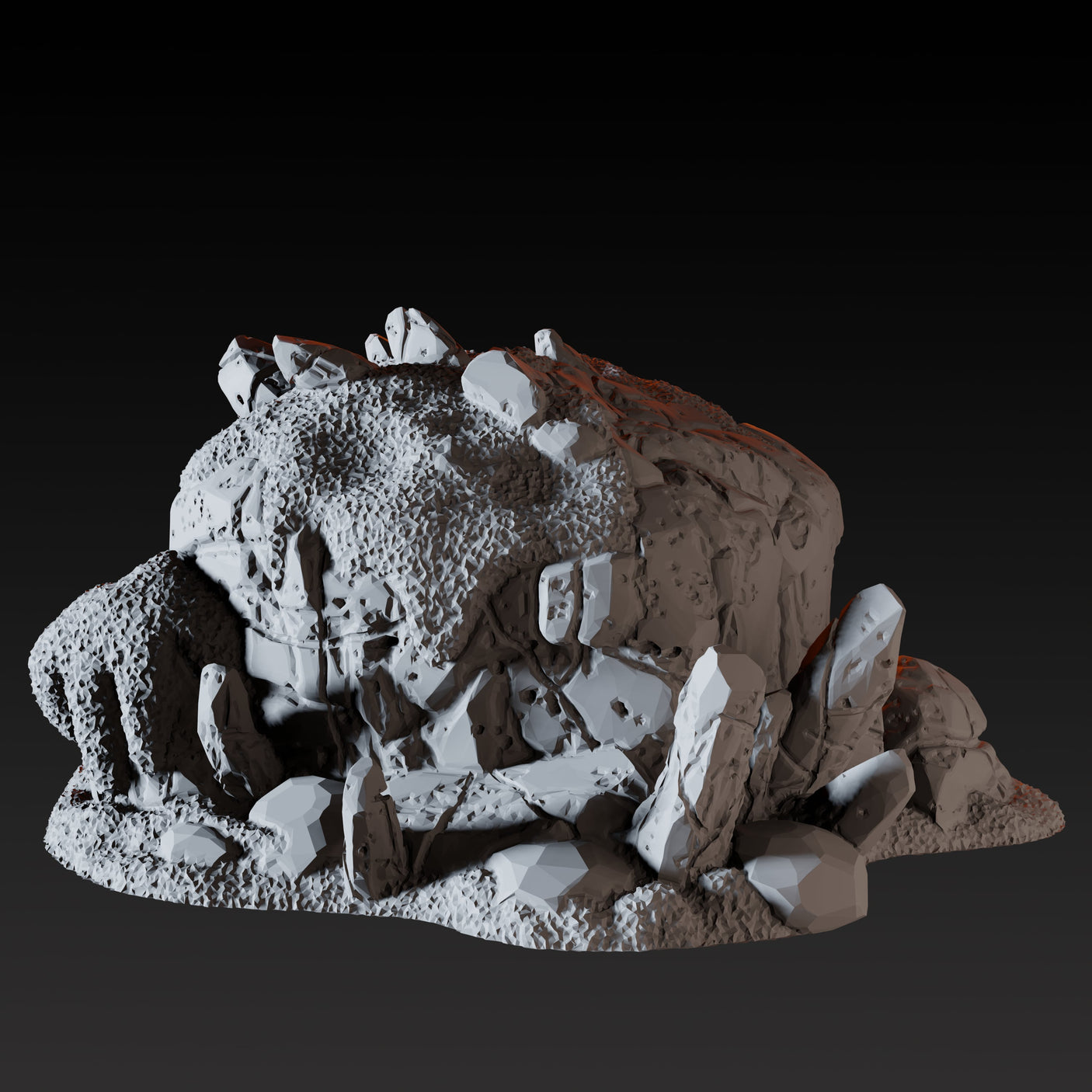 Ice Cave B Miniature for Dungeons and Dragons, Pathfinder or other TTRPGs