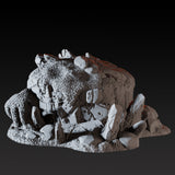 Ice Cave B Miniature for Dungeons and Dragons, Pathfinder or other TTRPGs