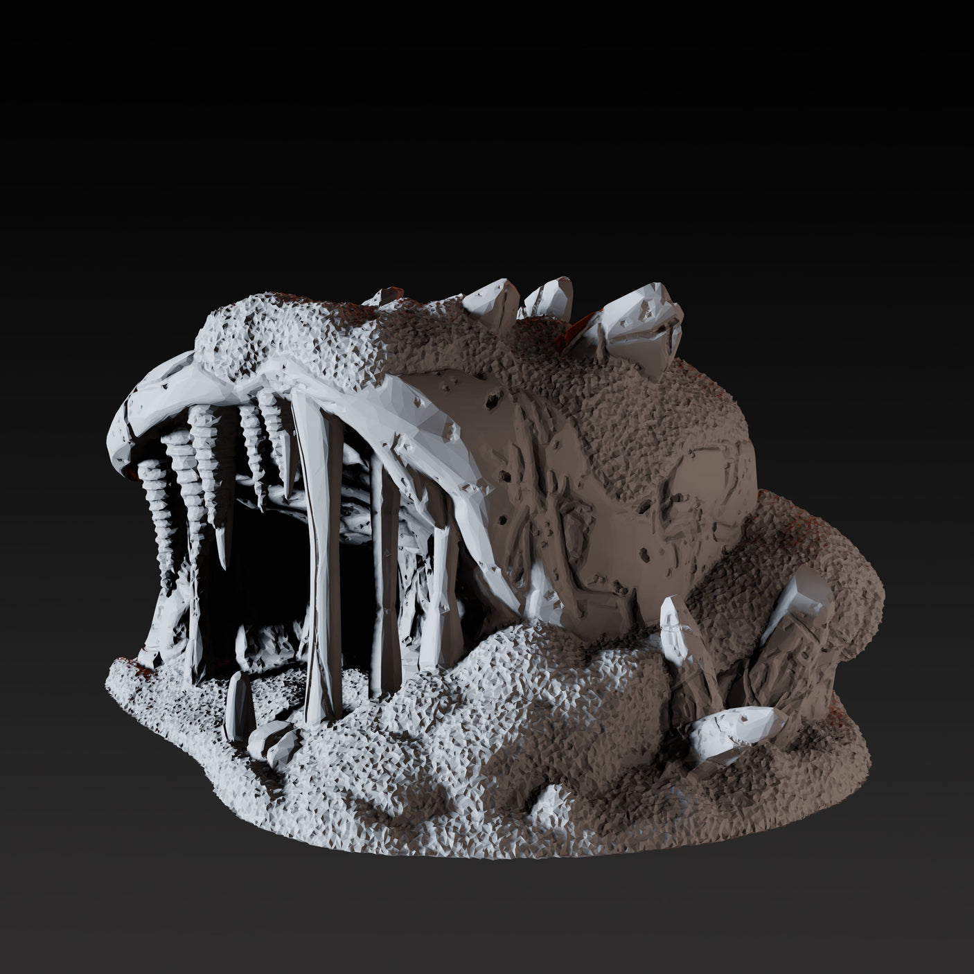 Ice Cave B Miniature for Dungeons and Dragons, Pathfinder or other TTRPGs