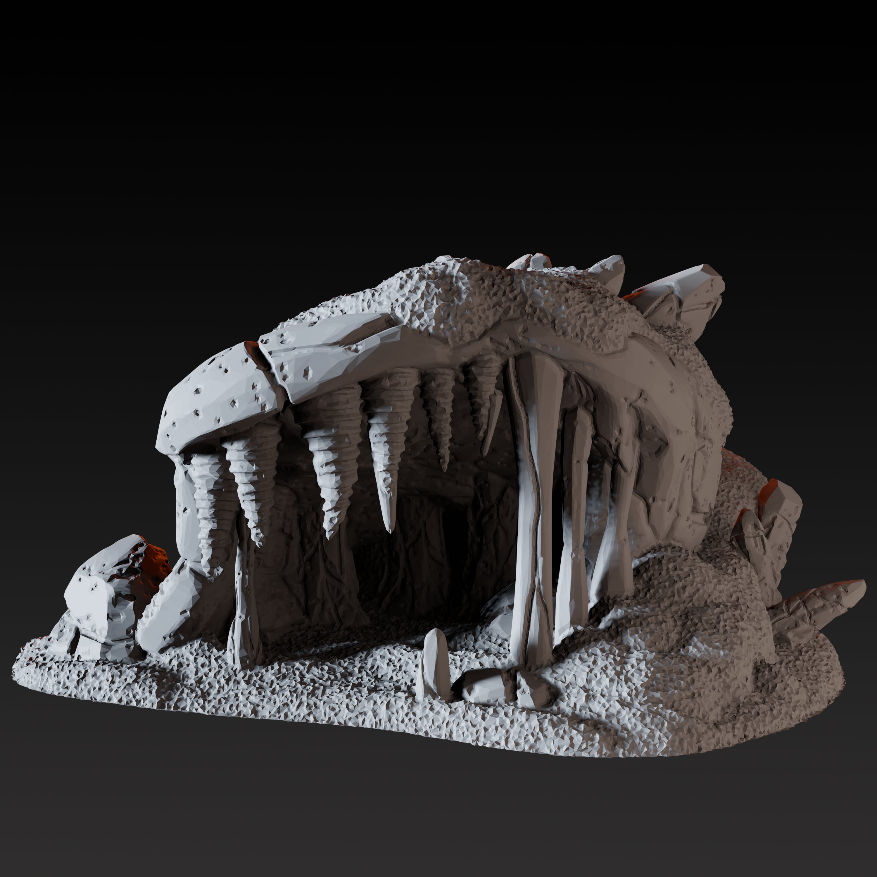 Ice Cave B - Arctic Scatter Terrain Miniature for Dungeons and Dragons - Myth Forged