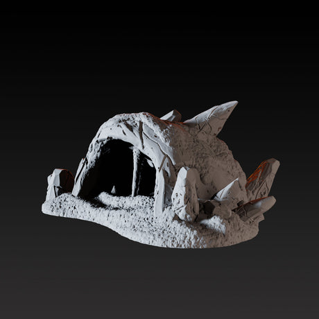 Ice Cave C Miniature for Dungeons and Dragons, Pathfinder or other TTRPGs