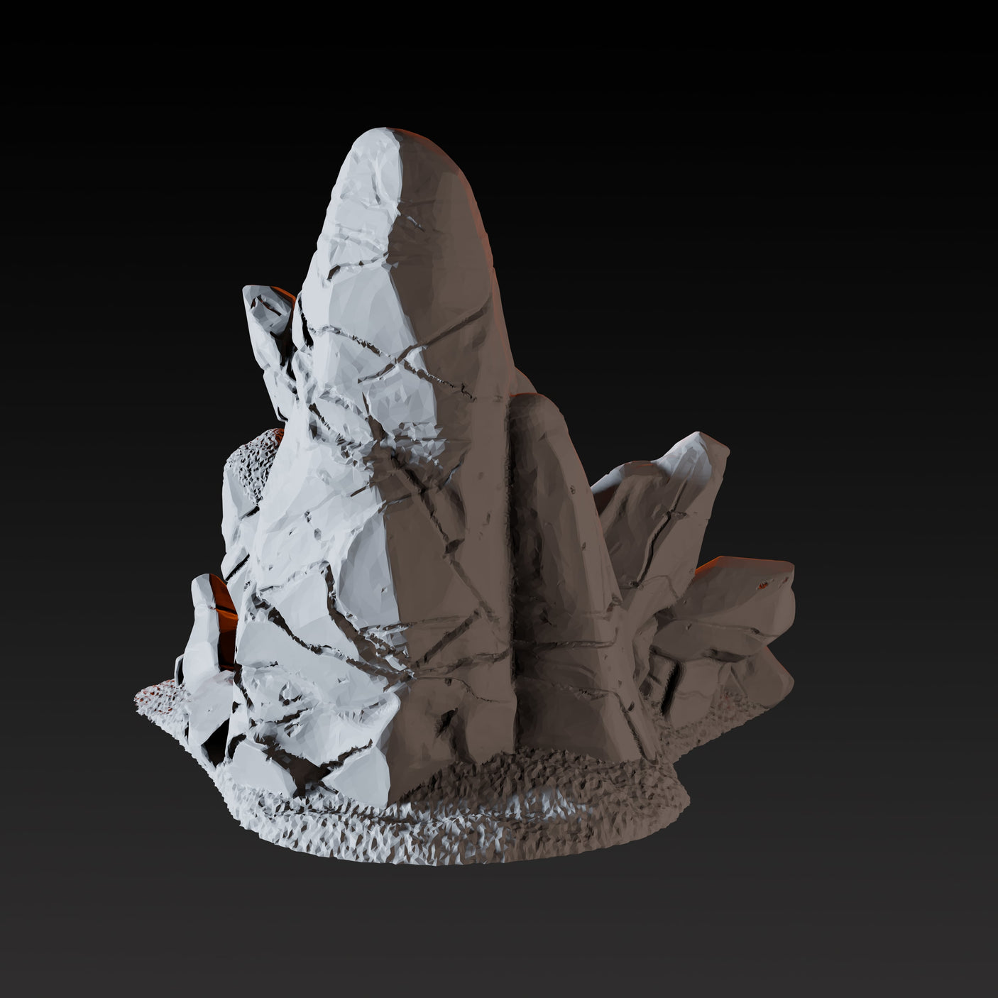 Ice Formation A Miniature for Dungeons and Dragons, Pathfinder or other TTRPGs