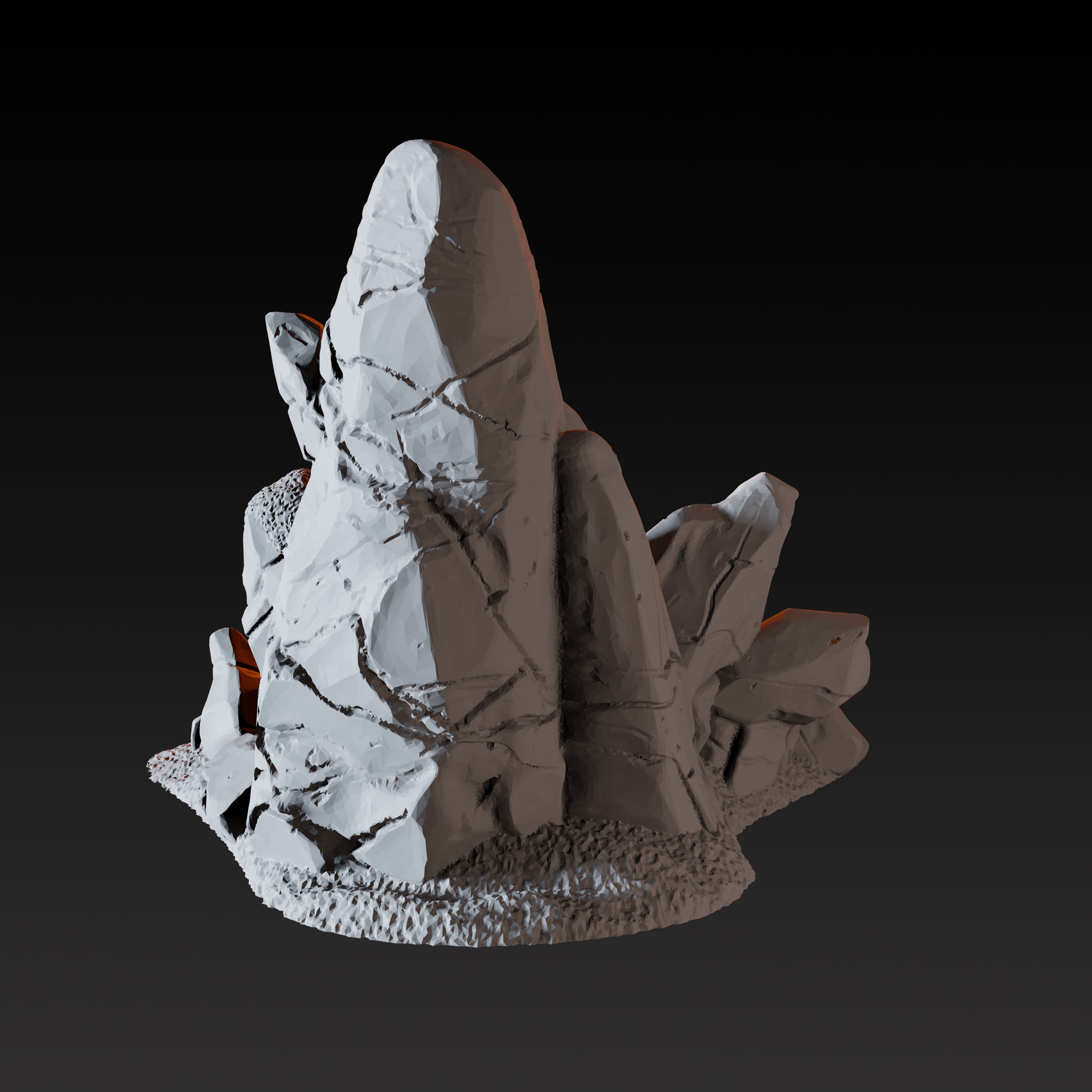 Ice Formation A - Arctic Scatter Terrain Miniature for Dungeons and Dragons - Myth Forged